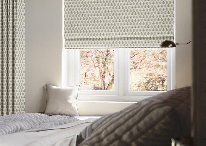 Emily Bond Jaipur, Charcoal - Twist&Fit Roman Blind - Image 5